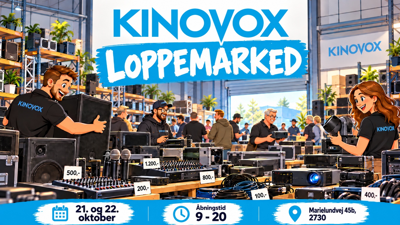 Kinovox Loppemarked 21. og 22. oktober
